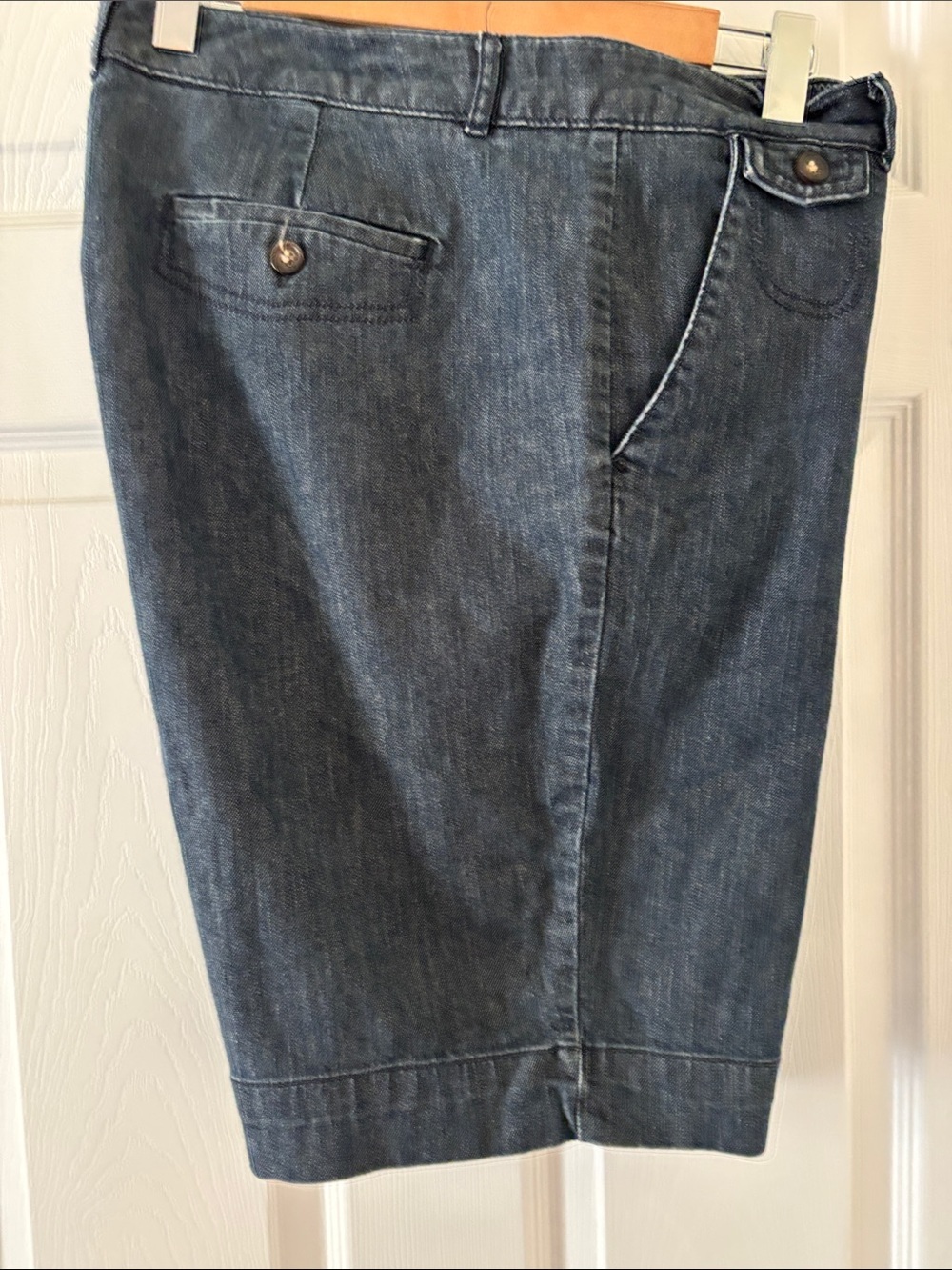 Dockers Women's Dark Blue Denim Bermuda Shorts